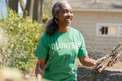 Female volunteer